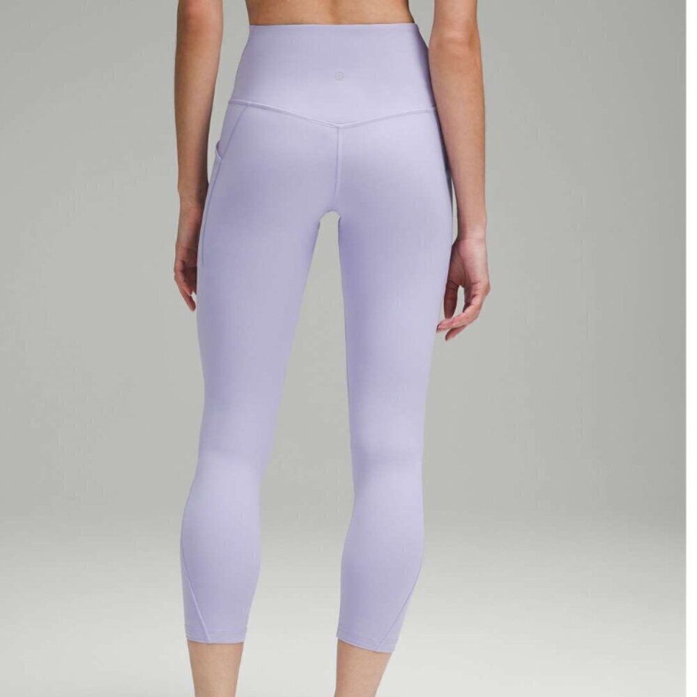 Lululemon Align High Rise Pant Pockets 25 Lilac Smoke Size 10